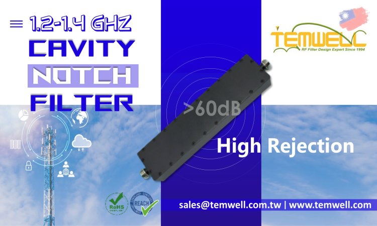 1200-1400MHz Cavity Notch Filter