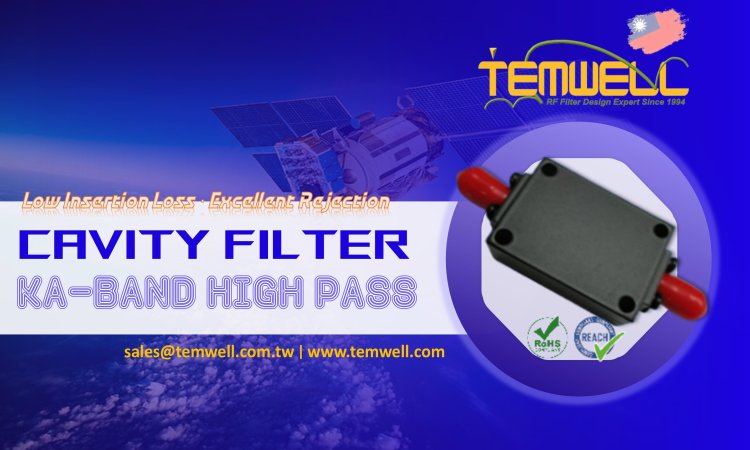 10-28 GHz Cavity High Pass Filter